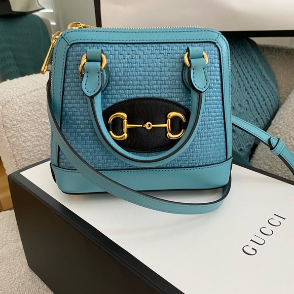 Gucci horsebit 1955 Mini bag top handle bag, condition is 9.5/10 same as new - Picture 1 of 7